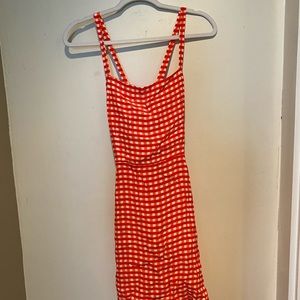 Faithful the Brand Dress- Red Checkered